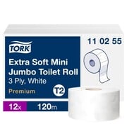 Tork Extra soft mini jumbo rolls premium 3-ply