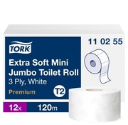 Tork Rouleaux mini jumbo extra doux de qualité supérieure 3 plis