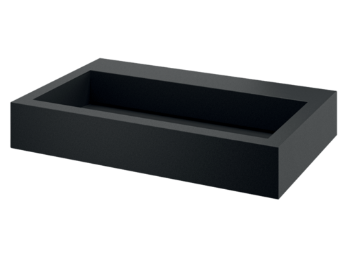 Delabie AQUEDUTO washbasin wall-mounted black