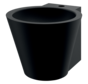 MINI BAILA washbasin wall-mounted black