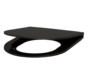 Slim design toilet seat for S21 toilets black
