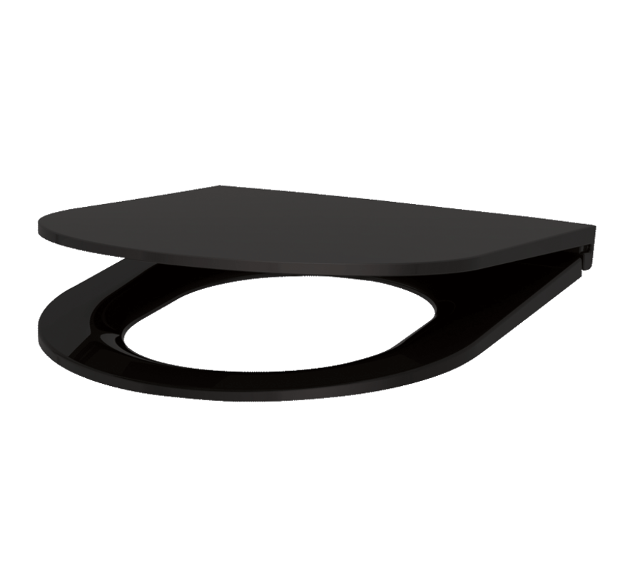 Abattant WC design fin pour toilettes S21 noir