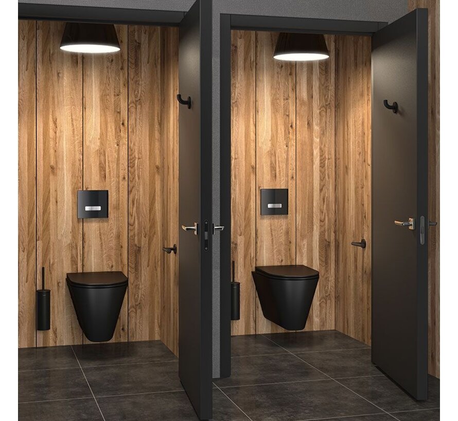 Abattant WC design fin pour toilettes S21 noir