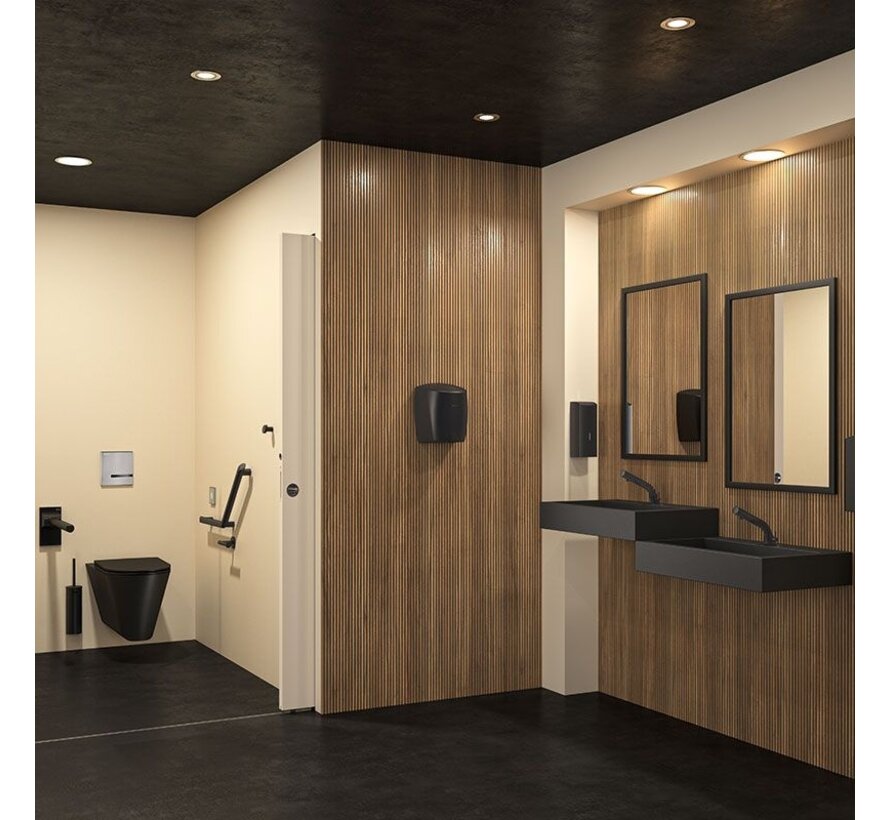 WC suspendu 700 S pour personnes handicapées noir