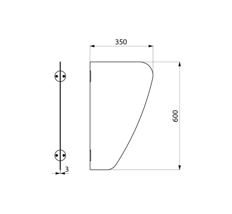 Cloison pubienne AZA - noire