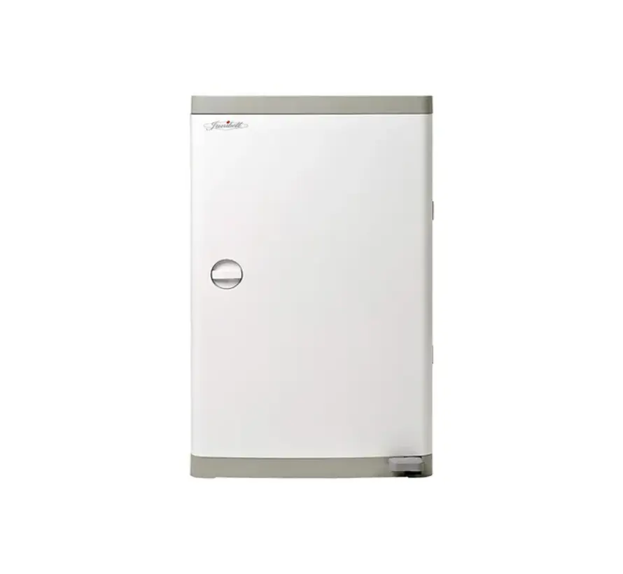 Poubelle à couches fermée + commande au pied 43 litres