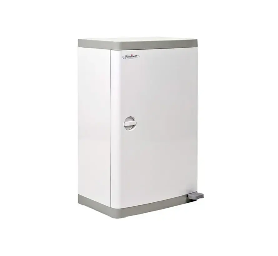 Poubelle à couches fermée + commande au pied 43 litres