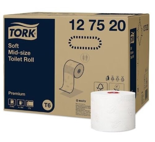 Tork Tork Premium Mid-size toiletpapier zacht 2-laags T6 - 127520