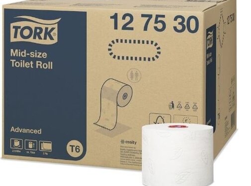 Tork Mid-size Toiletpapier Advanced 2laags