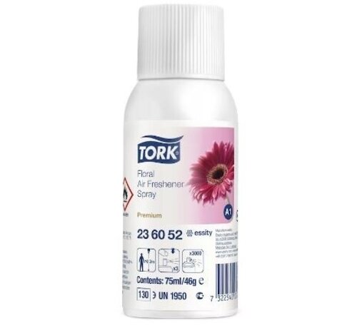 Tork Désodorisant Tork A1 aérosol floral 75 ml (12 pièces) - 236052