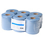 Rouleau d'essuyage midi bleu recyclé 2 plis (6 x 135 m) - 2193