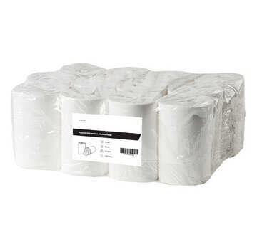 HS Rouleau d'essuyage mini cellulose 1 pli sans mandrin (12 x 120 m)