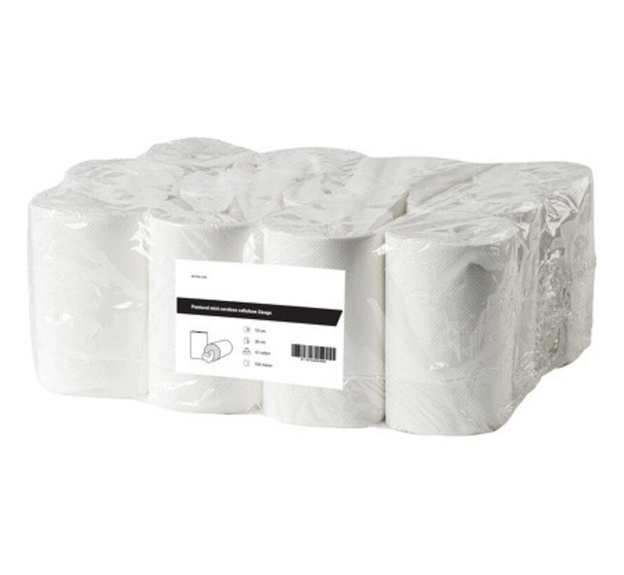 Mini wiping roll cellulose 1-ply coreless (12 x 120 m) - 2181-FSC