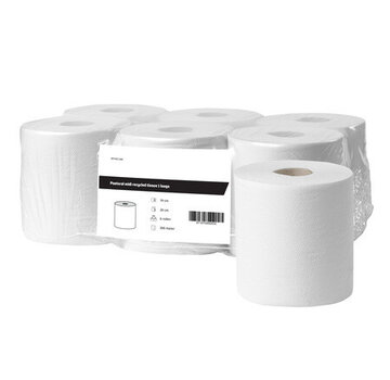 HS Poetsrol midi recycled tissue 1-laags (6 x 250 m)
