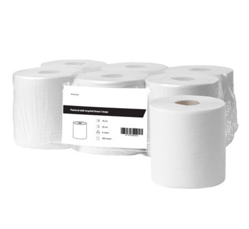 HS Poetsrol midi recycled tissue 1-laags (6 x 250 m) - 2185-FSC