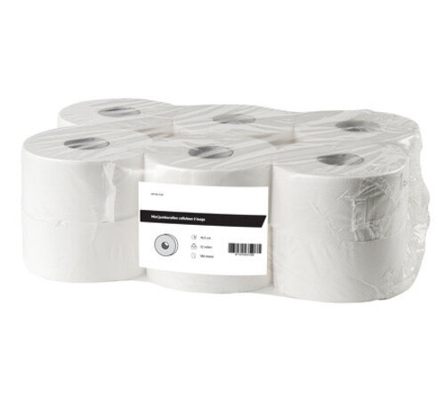HS Mini jumborollen cellulose 2-laags (12 x 180 m) - 2120-FSC