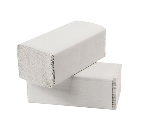 HS Handdoekjes Z-vouw recycled tissue 2-laags (3200 stuks) - 2154-FSC