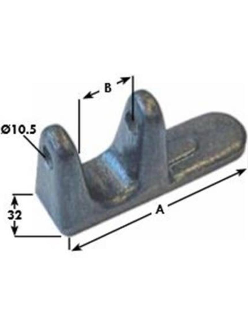 Trailer Weld On Tailboard Forked 25mm Bar | Fieldfare Trailer Centre