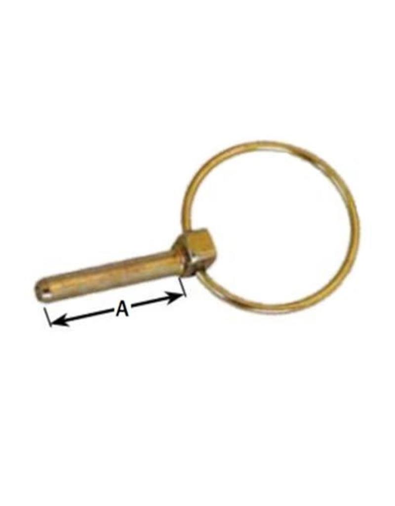 D Shape Cotter and Snap Ring Linchpin 6mm Fieldfare Trailer Centre