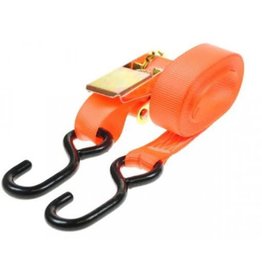 700Kg Ratchet tie down strap and hooks 4.5m x 25mm