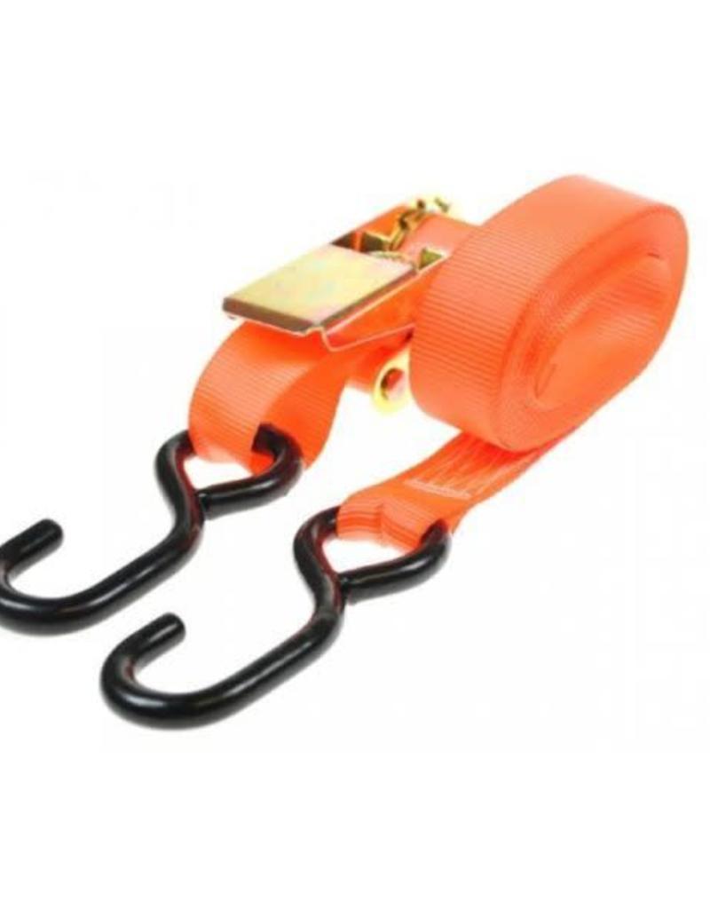 700Kg Ratchet tie down strap and hooks 4.5m x 25mm