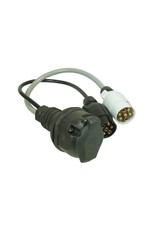 Conversion Lead 2 x 7 pin plugs 12N and 12S with 13 pin socket | Fieldfare Trailer Centre