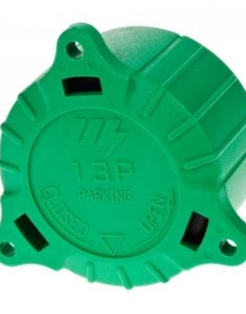 Green Cap for 8/13 Pin Plugs | Fieldfare Trailer Centre