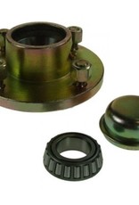 Unbraked Hub with bearings studs 4 Stud 4 inch  pcd 500kg | Fieldfare Trailer Centre