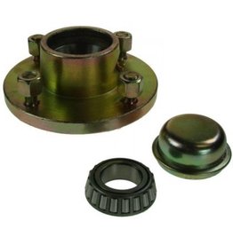 Unbraked Hub with bearings studs 4 Stud 4 inch  pcd 500kg