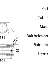 Kartt Orange 48mm Diameter Jockey Wheel Clamp | Fieldfare Trailer Centre