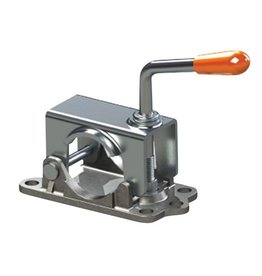 Kartt Orange 48mm Diameter Split Jockey Wheel Clamp with Cast Base