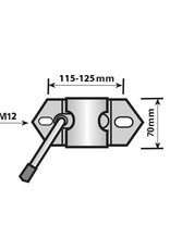 48mm Heavy Duty Clamp for Jockey Wheel and Prop Stands | Fieldfare Trailer Centre