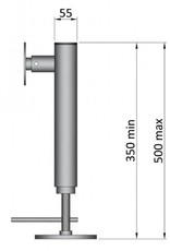 350-500mm Swivel Trailer Jack | Fieldfare Trailer Centre