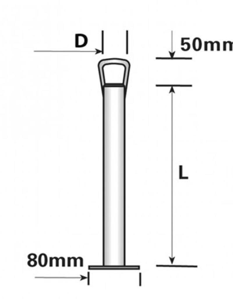 600mm x 42mm Trailer Propstand with Handle | Fieldfare Trailer Centre