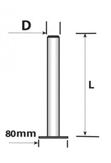 450mm x 42mm Trailer Propstand | Fieldfare Trailer Centre