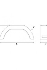 Deluxe Single 8 inch Wheel Mudguard | Fieldfare Trailer Centre