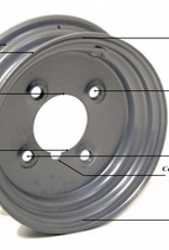 Trailer Wheel 8 Inch Rim Steel 2.5J x 4 inch  PCD 4 Holes | Fieldfare Trailer Centre