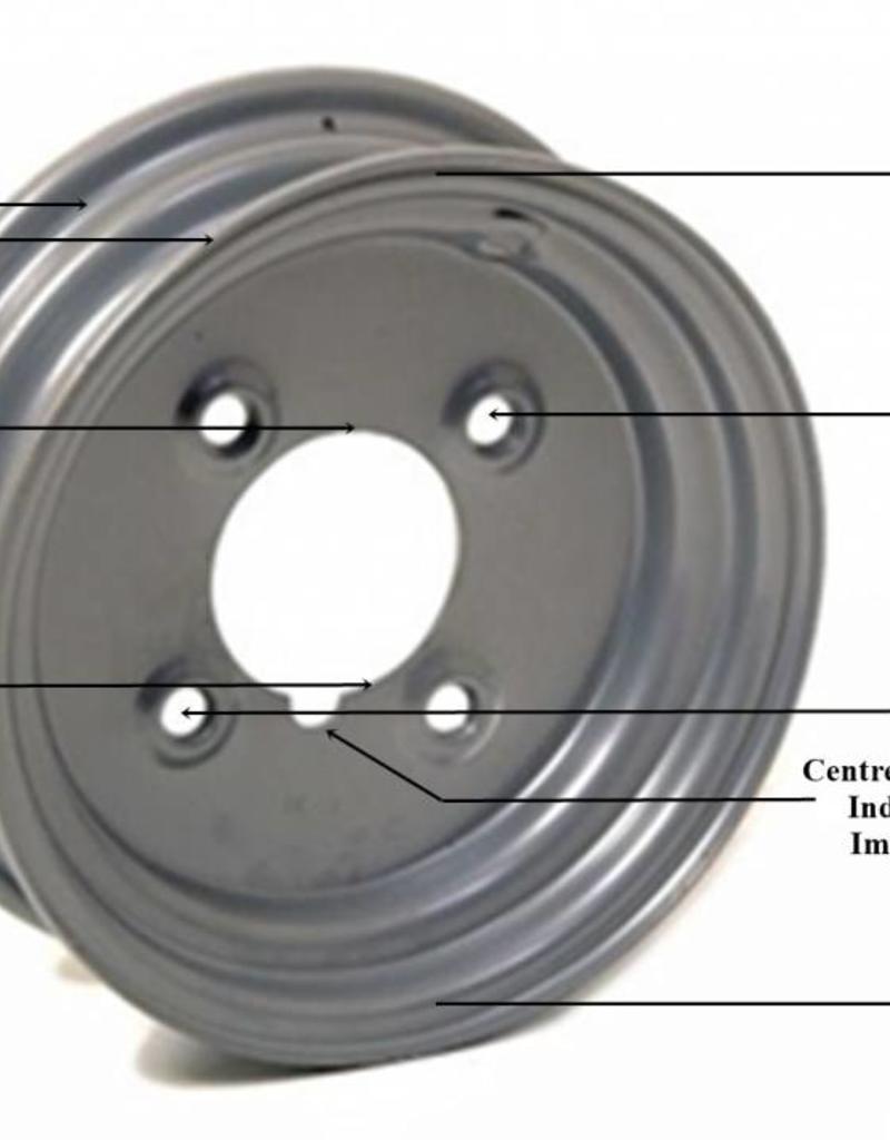 Trailer Wheel 10 inch Rim Steel 3.50J x 115mm PCD x 4 Holes | Fieldfare Trailer Centre