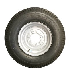 500 x 10 Wheel and Tyre 6 PLY in Silver 4 Stud 115mm pcd