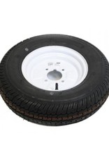 145B10 Trailer Wheel and Tyre 4 PLY in Silver 4 Stud 4 inch pcd | Fieldfare Trailer Centre