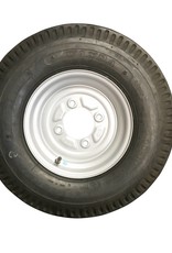 500 x 10 Wheel and Tyre 6 PLY in White 4 Stud | Fieldfare Trailer Centre