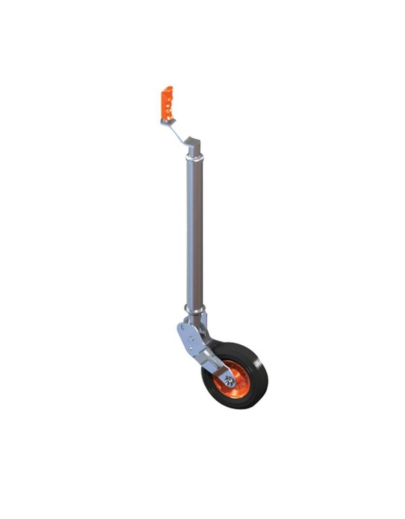 48mm Kartt Orange Jockey Metal Rim Solid Wheel Smooth Auto Lift | Fieldfare Trailer Centre