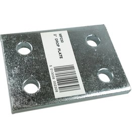 Towbar Zinc Plated 2 Inch Drop Plate