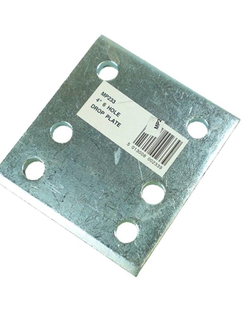 Zinc Plated 4 Inch Drop Plate | Fieldfare Trailer Centre