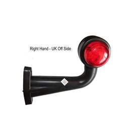 GWAZA LED Right Hand Stalk Trailer Marker Lamp 90 Degree