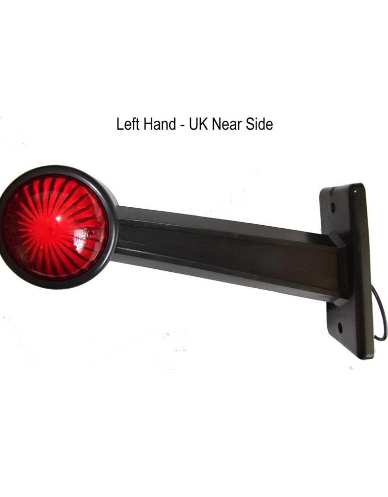 GWAZA LED Left Hand Stalk Trailer Marker Lamp 10-30v | Fieldfare Trailer Centre