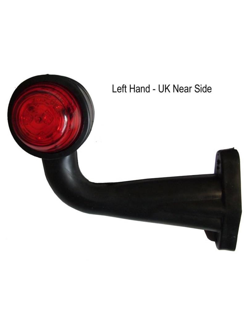 GWAZA LED Left Hand Stalk Trailer Marker Lamp 90 Degree | Fieldfare Trailer Centre