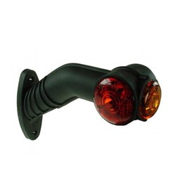 10-30V LED 90° Right Hand Red/White/Amber Outline Marker Lamp