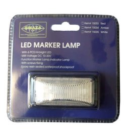 Lamp Marker LED White 12/24V 74x38x30mm