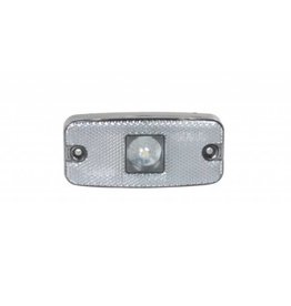Trailer 10-30V Clear LED Front Marker Lamp and Reflector